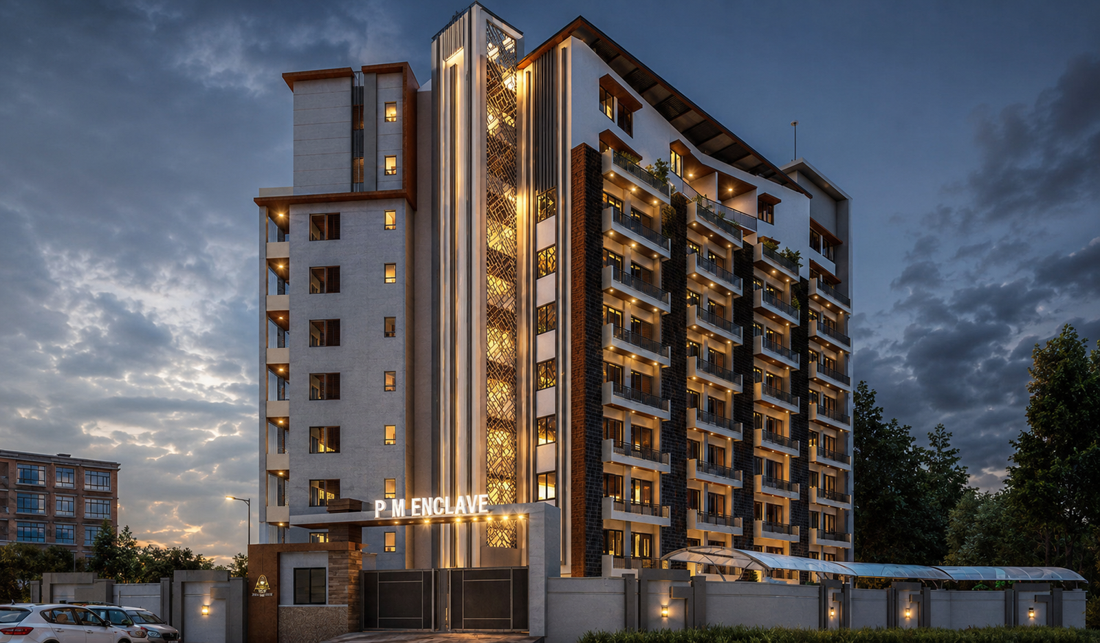 PM Enclave 2 & 3 BHK luxury flats in Arjunganj Lucknow featuring premium residential apartments with modern amenities