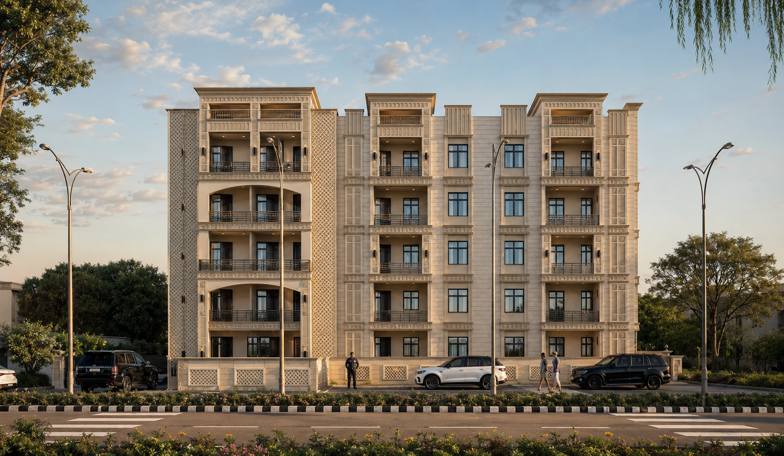 Vrindavan Heights 2 & 3 BHK premium flats in Krishna Nagar Lucknow featuring modern residential apartments with elegant design